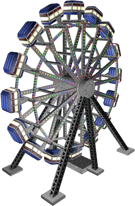 Ferris Wheel (720x900), Png Download