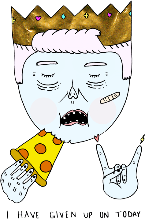 Art Pizza King Transparent - Cartoon (476x750), Png Download