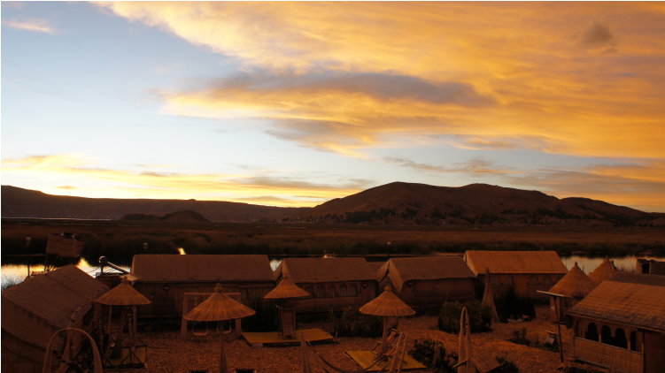 Uru People Sunset Sunrise Island - Roof (750x563), Png Download