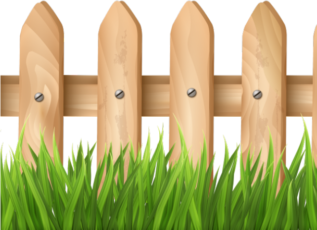 Fence Clipart Privacy Fence - Transparent Grasses Clipart (640x480), Png Download