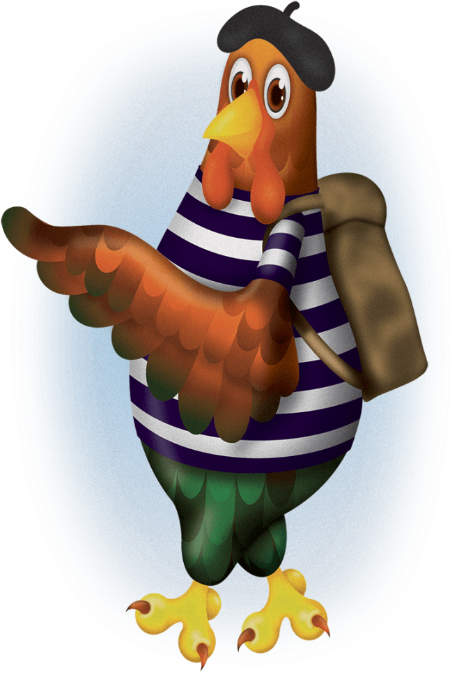 French School Trip - Cartoon (650x983), Png Download