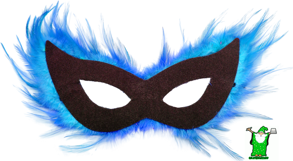 Mardi Gras Mask (1000x549), Png Download