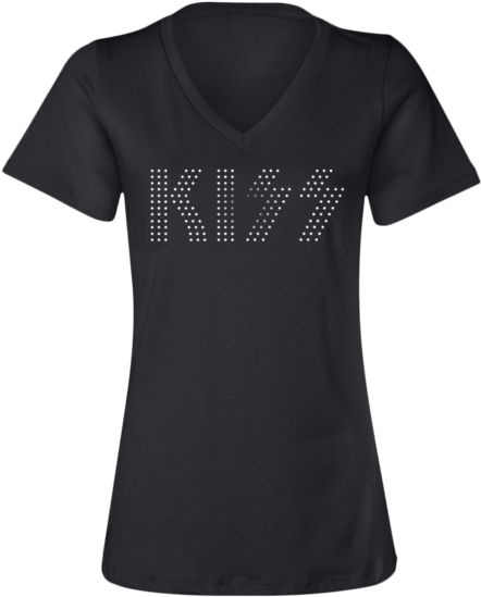 Eotr Rhinestone Tee - Bella Canvas 3005 Black (600x600), Png Download