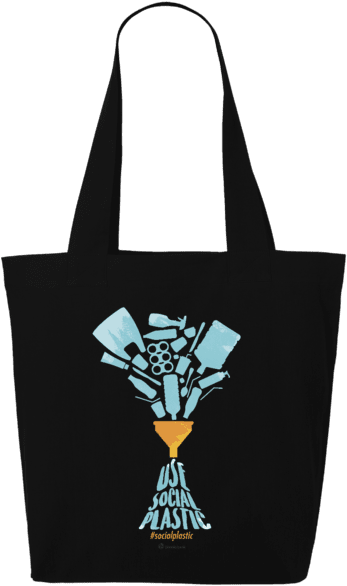 Social Plastic Bag - Bag (640x674), Png Download