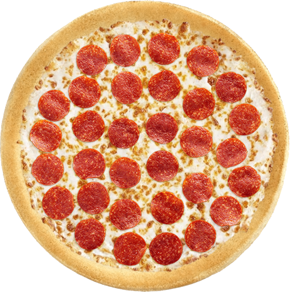 Download Pepperoni Pizza - Pizza Top View Png - HD Transparent PNG