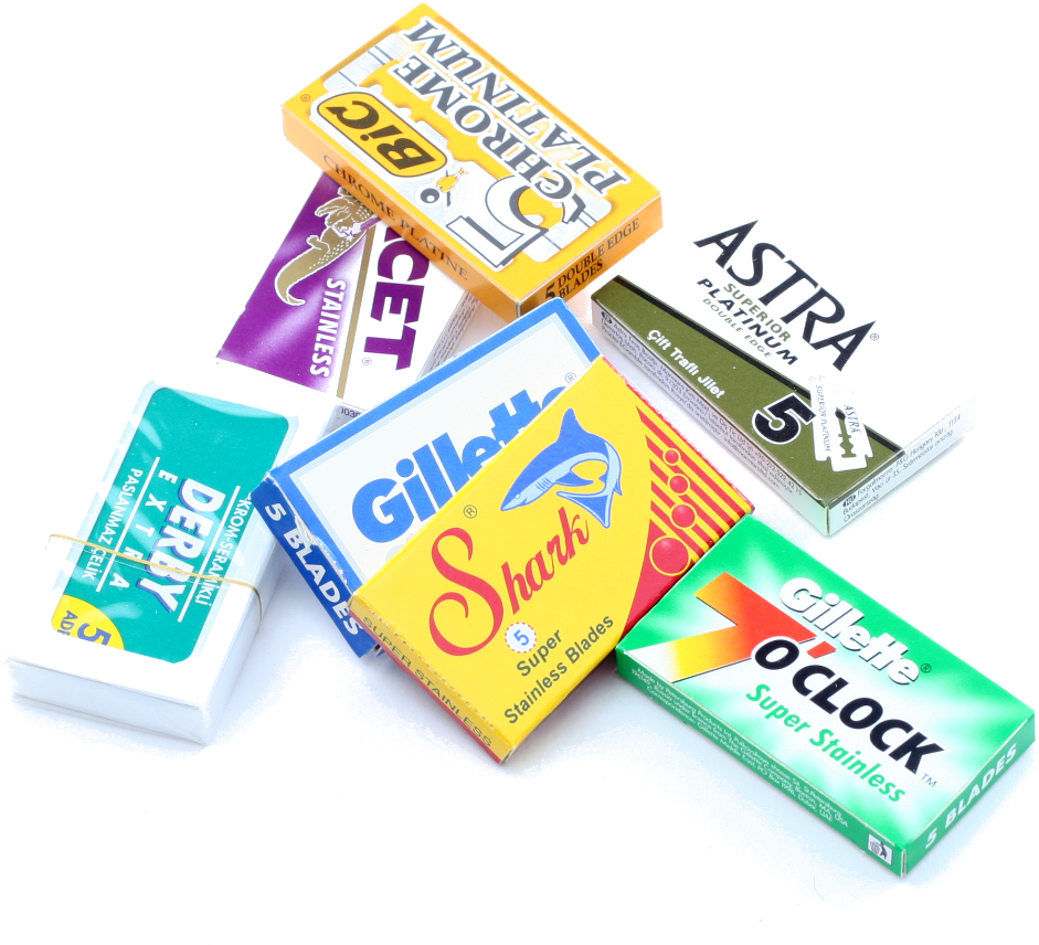 35 Pc Double Edge Razor Blade (1000x1000), Png Download