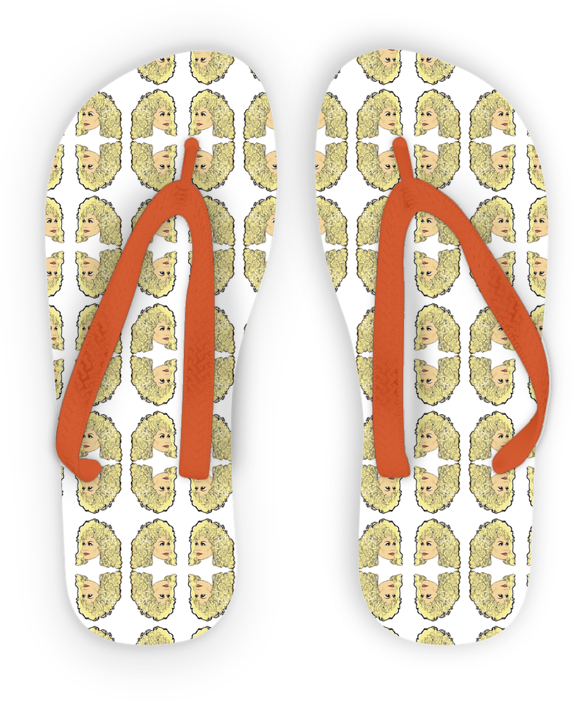 Dolly Mix Rhinestone Plain - Flip-flops (1024x1024), Png Download