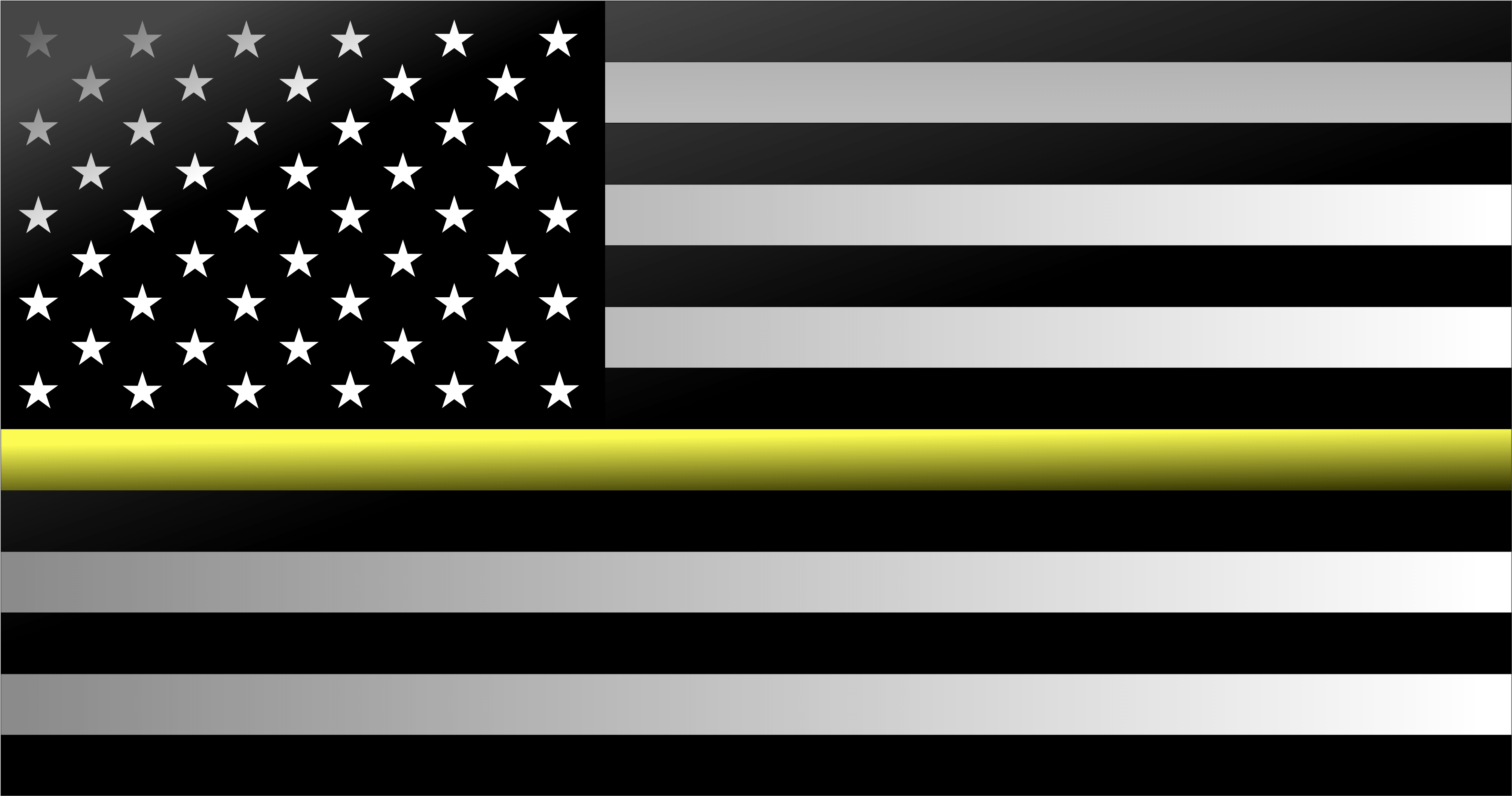 Thin Green Line American Flag (4000x3000), Png Download