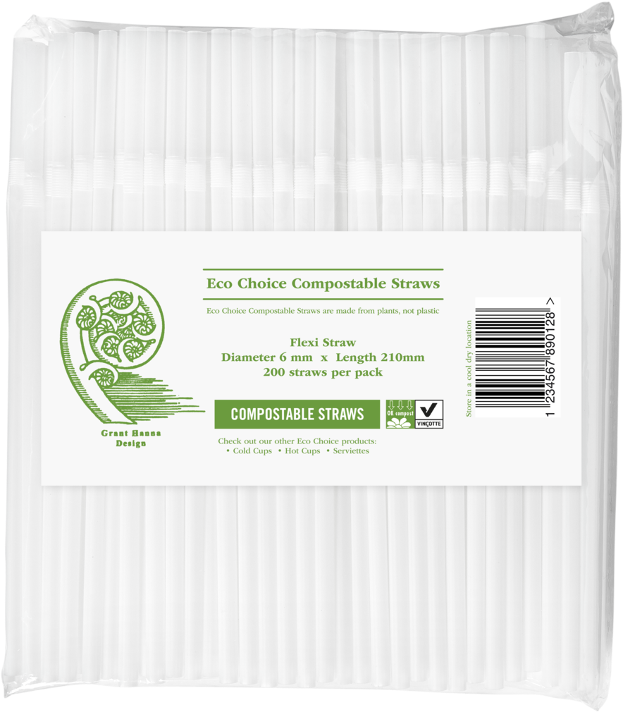 Straws Flexi 200pk (1000x1073), Png Download
