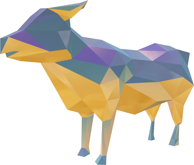 The Precious Rhinestone Cow Is A Reward Received For - Origami (634x539), Png Download