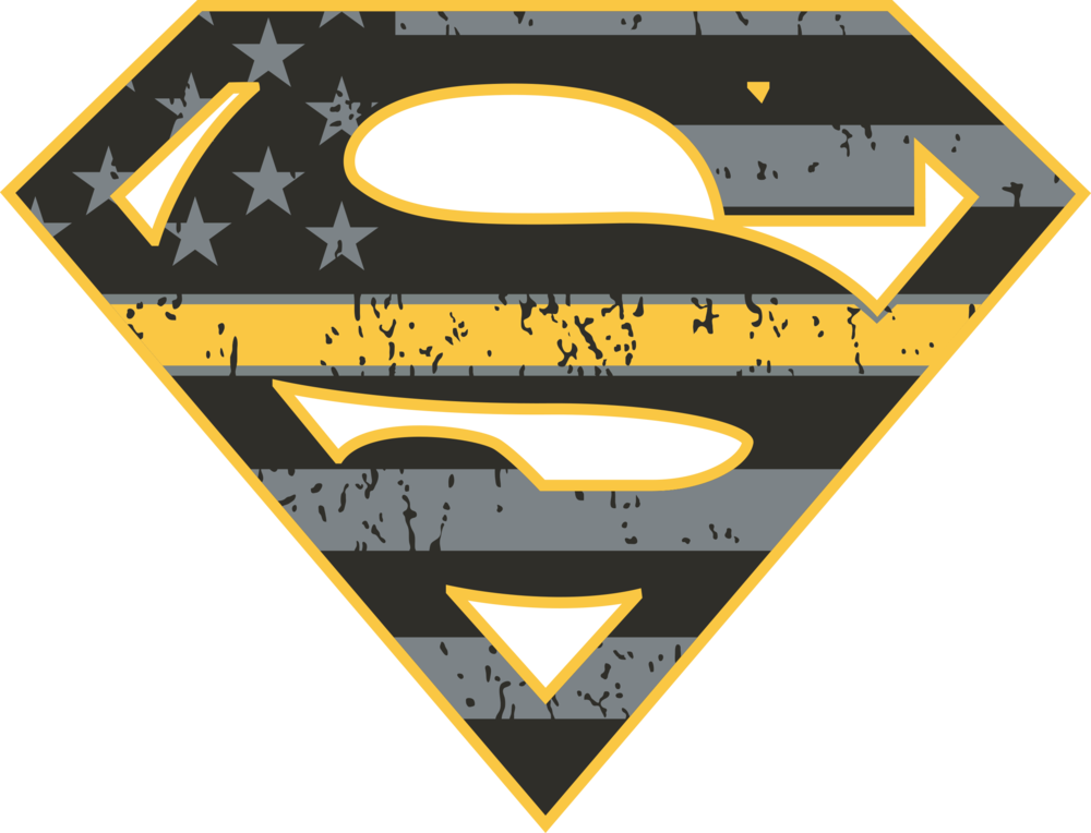Gold Line Superman T-shirt - Illustration (1000x764), Png Download