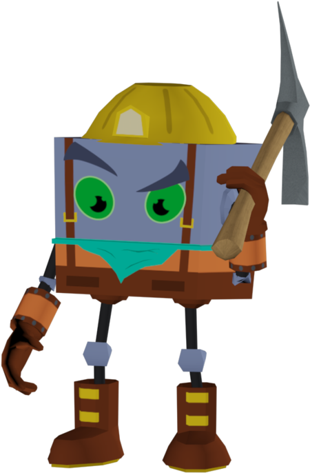 Samurai Miner - Cartoon (600x748), Png Download