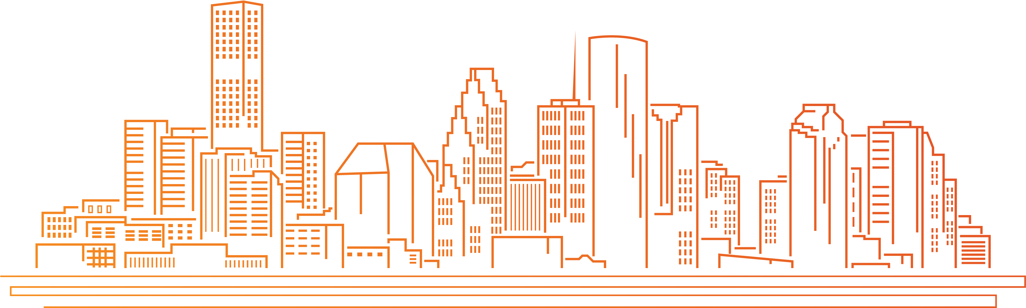 Houston - Commercial Building (3750x1286), Png Download