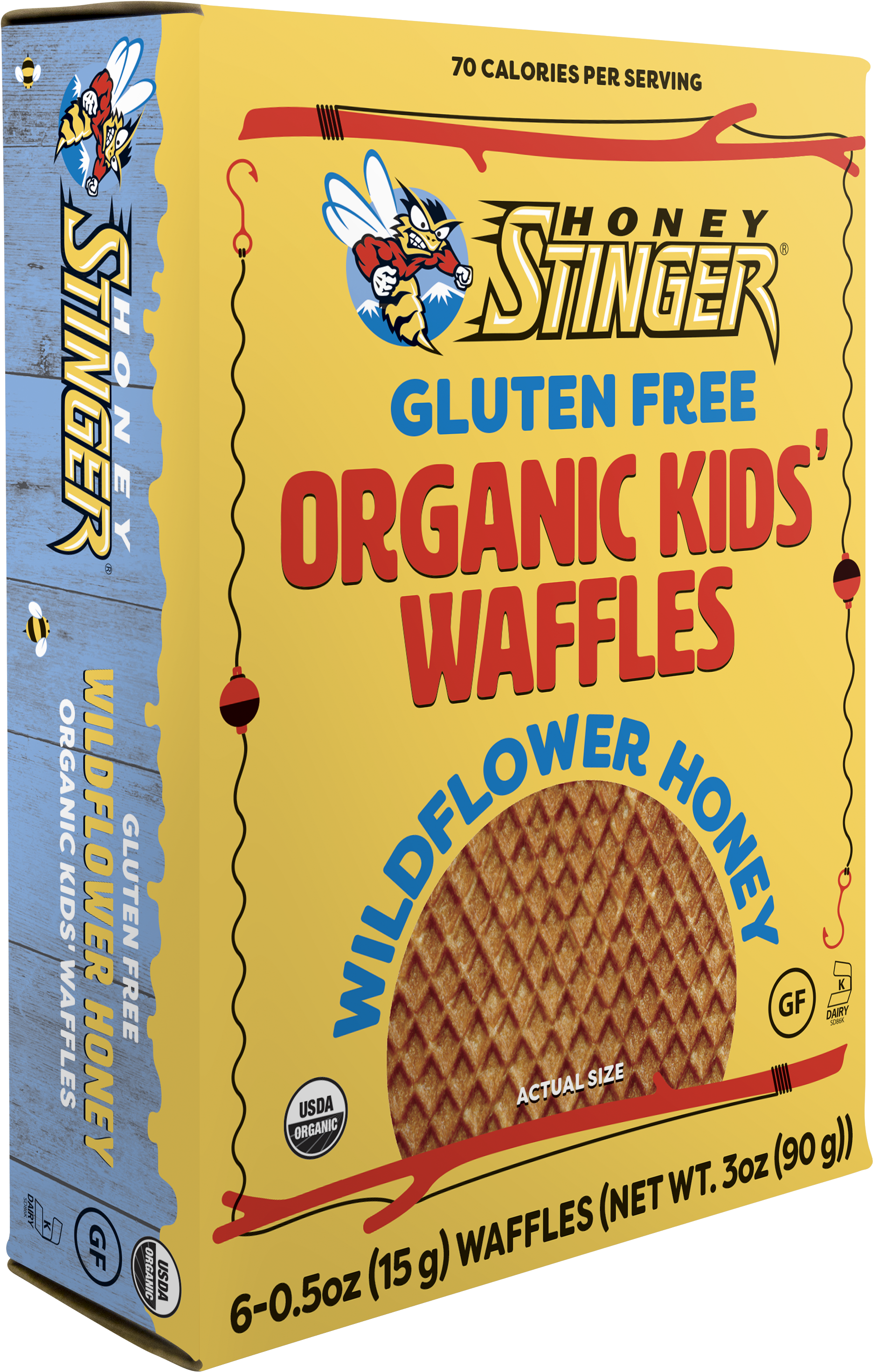 Honey Stinger Introduces Kids' Gluten Free Organic - Dessert (2500x3406), Png Download