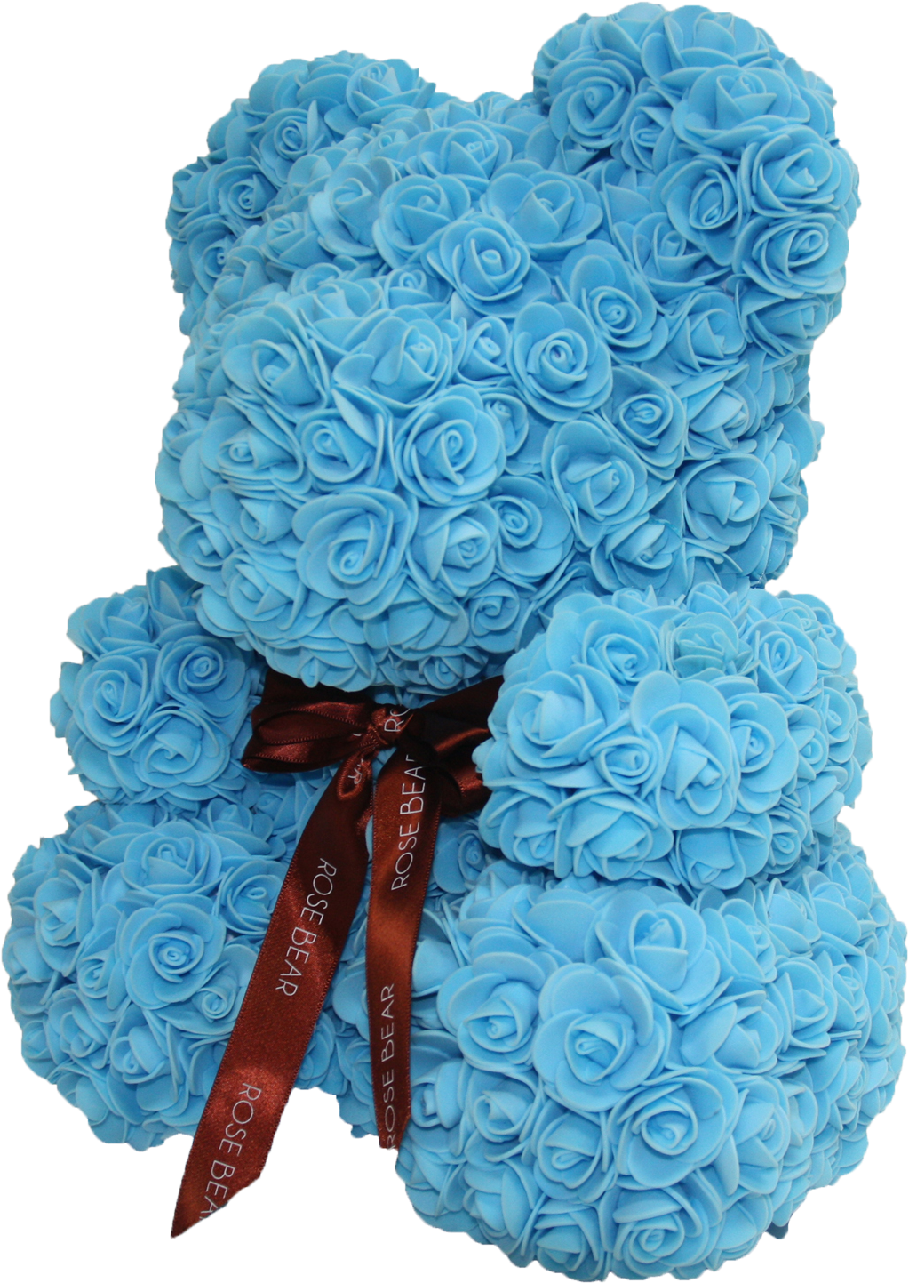 Blue Rose Bear (1600x1600), Png Download