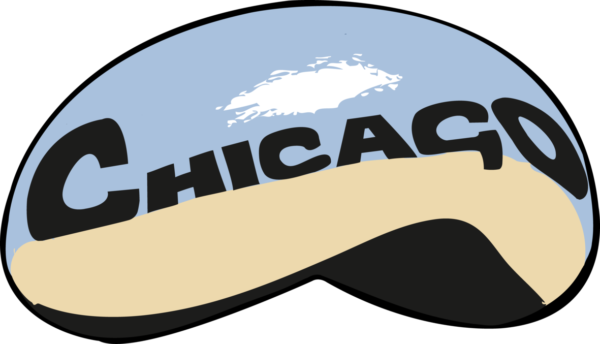 Clipart Chicago Vector Bean - Bean Chicago Clip Art (1181x677), Png Download