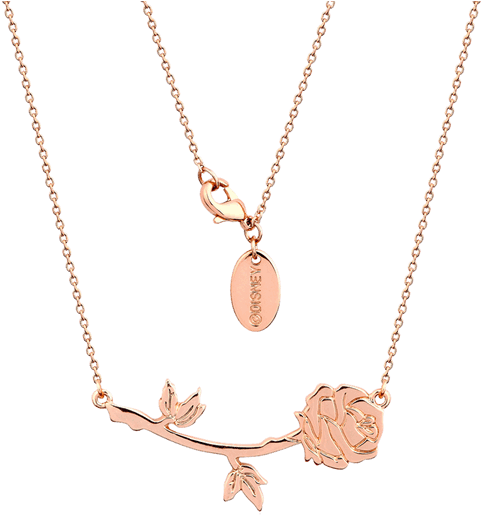 Beauty And The Beast - Beauty And The Beast Matching Necklace (600x600), Png Download