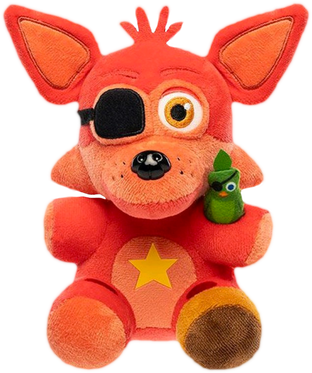Freddy - Fnaf Rockstar Foxy Plush (635x758), Png Download