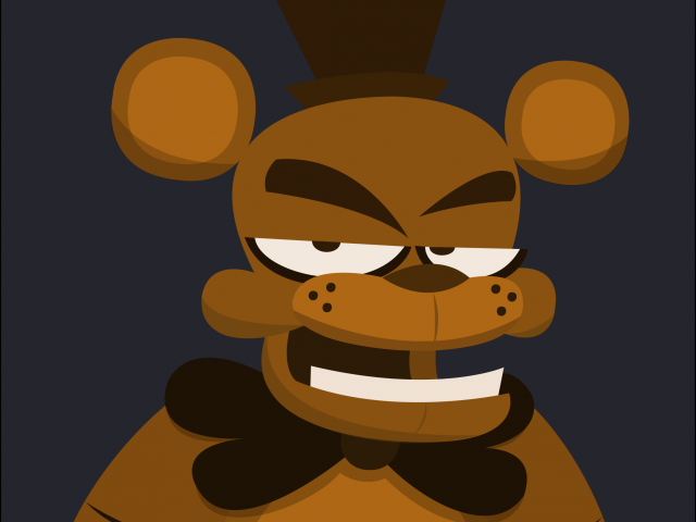 Top Hat Clipart Freddy Fazbear - Cartoon (640x480), Png Download