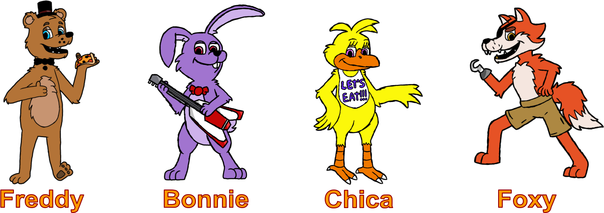 Freddy Fazbear's Pizza - Cartoon (1992x764), Png Download