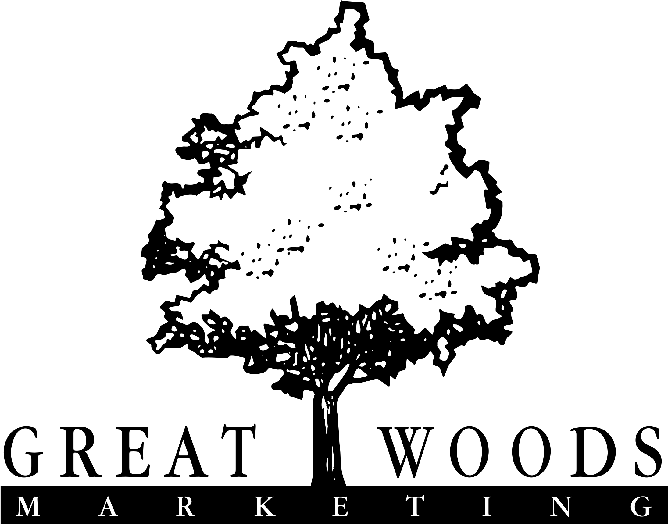Great Woods Marketing Logo Png Transparent - Tree (2400x2400), Png Download