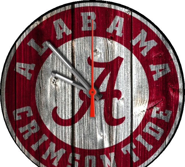 Crimson Tide Watch Face Preview (640x580), Png Download