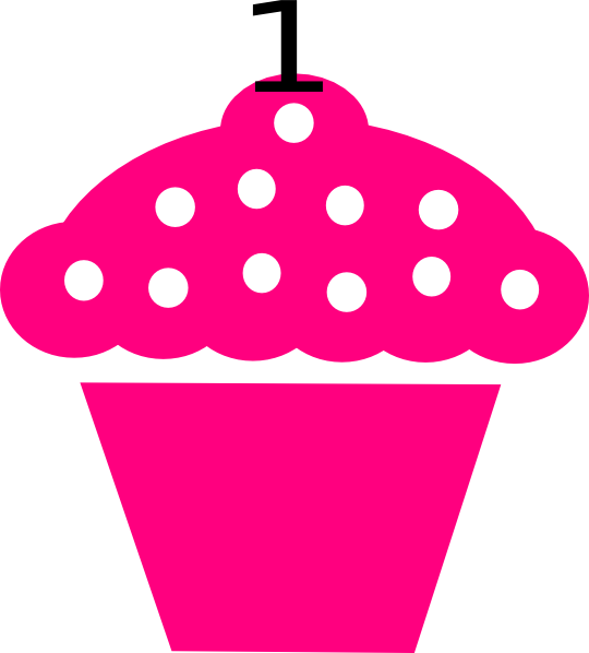 Dot Cupcake Black Png (540x598), Png Download