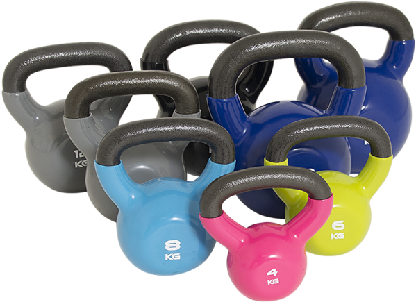 Vinyl Dipped Steel Kettlebells - Kettlebell (600x615), Png Download