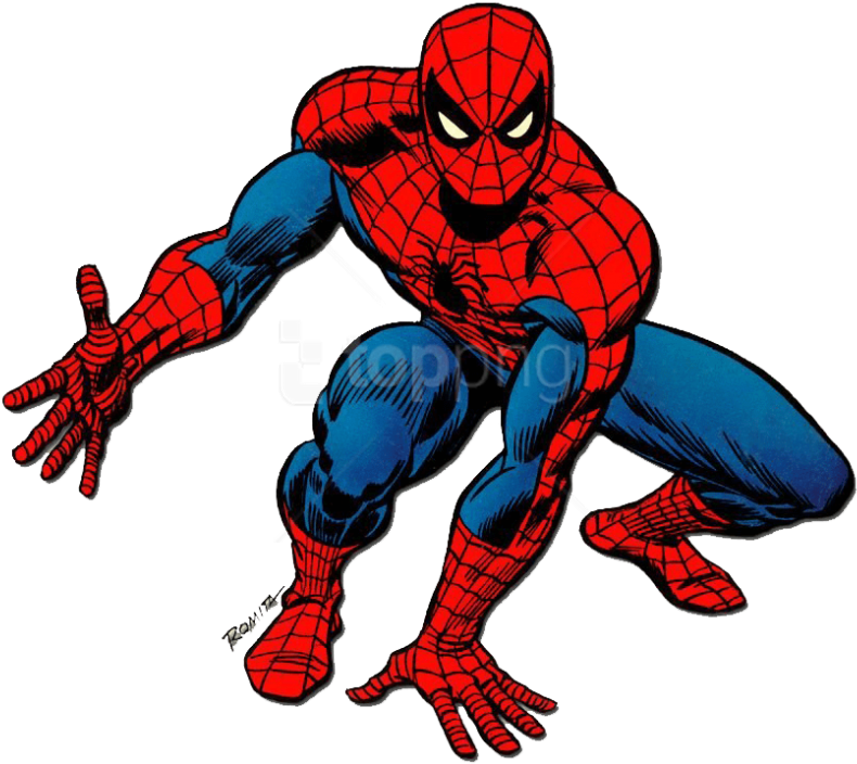 Free Png Download Spiderman Clipart Png Photo Png Images - Cartoon Spiderman (850x725), Png Download