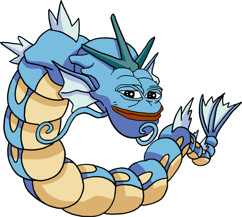 Daily-pepe - Gyarados Pepe (782x700), Png Download