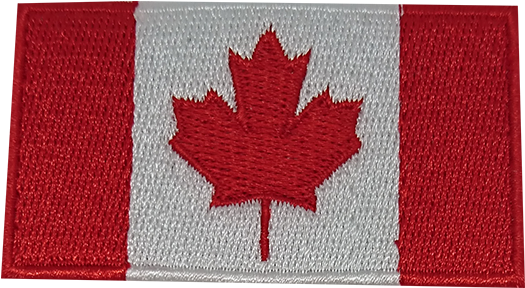 Canada Flag Patch - Emblem (1000x1000), Png Download