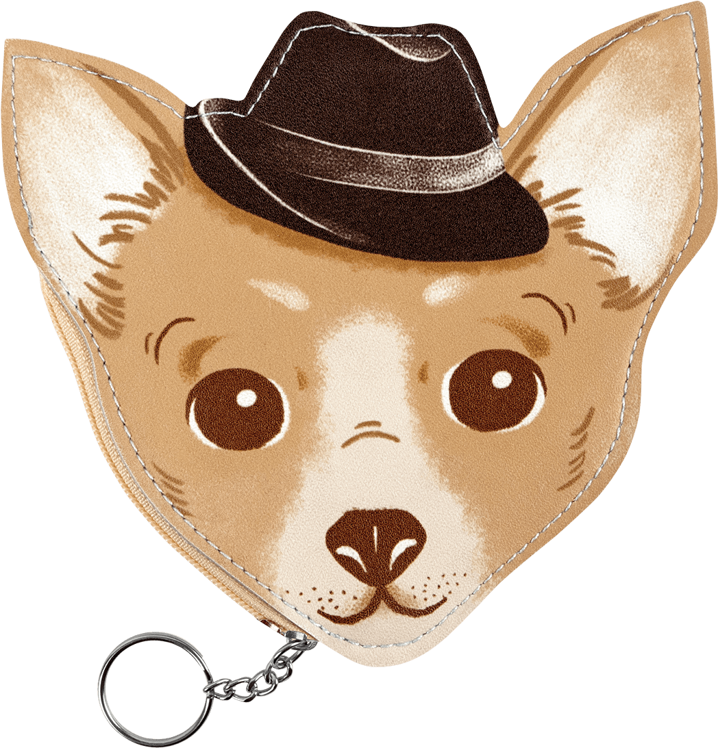 Chihuahua Coin Pouch - Cowboy Hat (1200x1200), Png Download