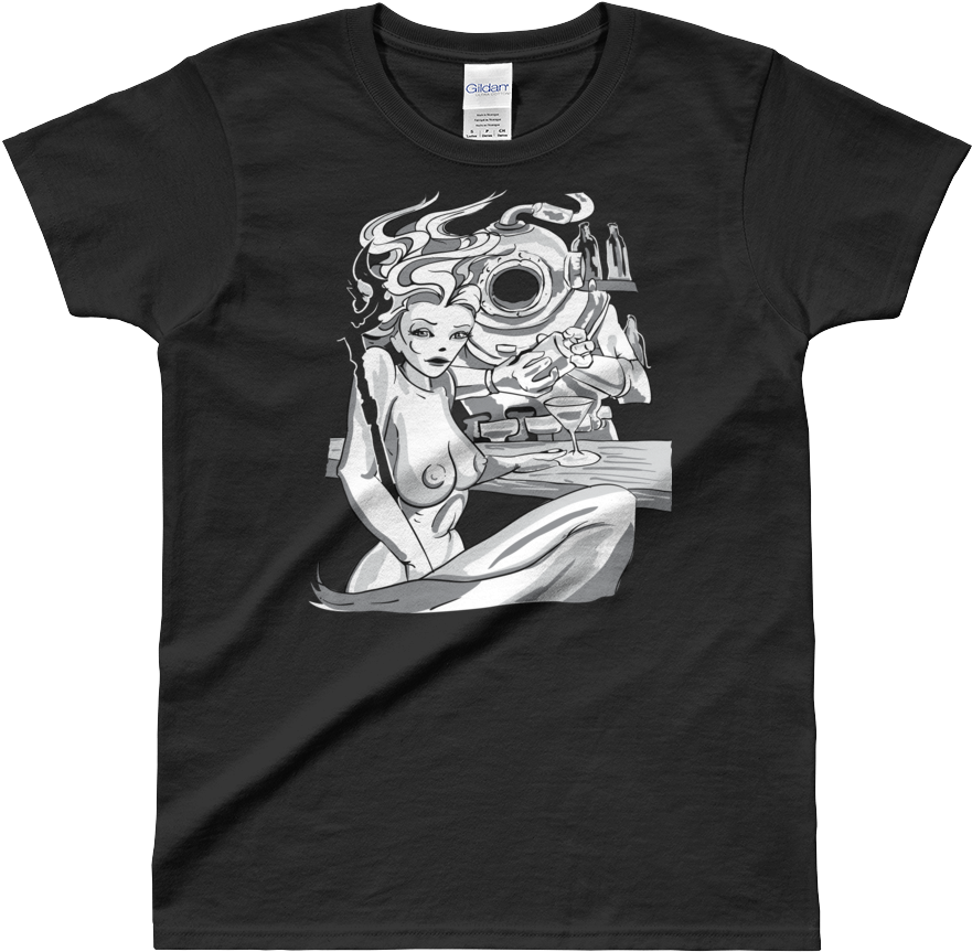 Mermaid N Bartender T-shirt - Randi Rhodes T Shirt (1000x1000), Png Download