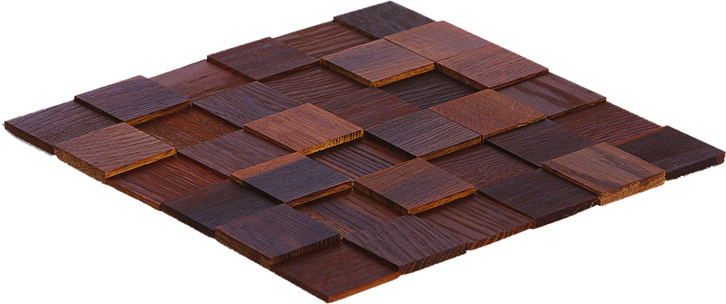 A Wooden Mosaic Of The “thermo Wood” Line Attracts - Plywood (1116x504), Png Download