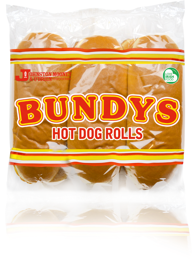 Bundys Hot Dog Rolls 50 Extra Free - Bun (1000x1000), Png Download