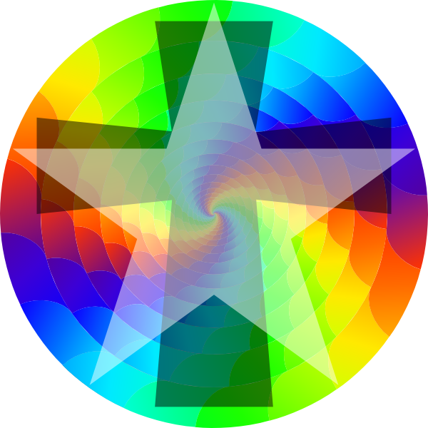 How To Set Use Colorwheel With Star Svg Vector (600x600), Png Download