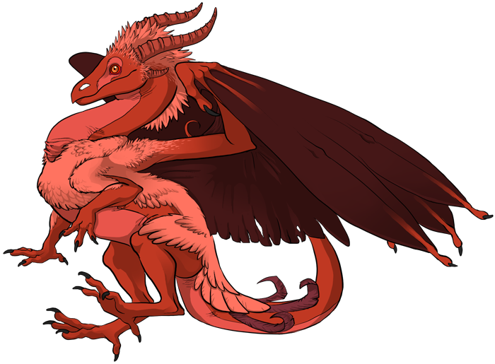 Vulture Dragon M Small - Demon Bearded Vulture (700x515), Png Download
