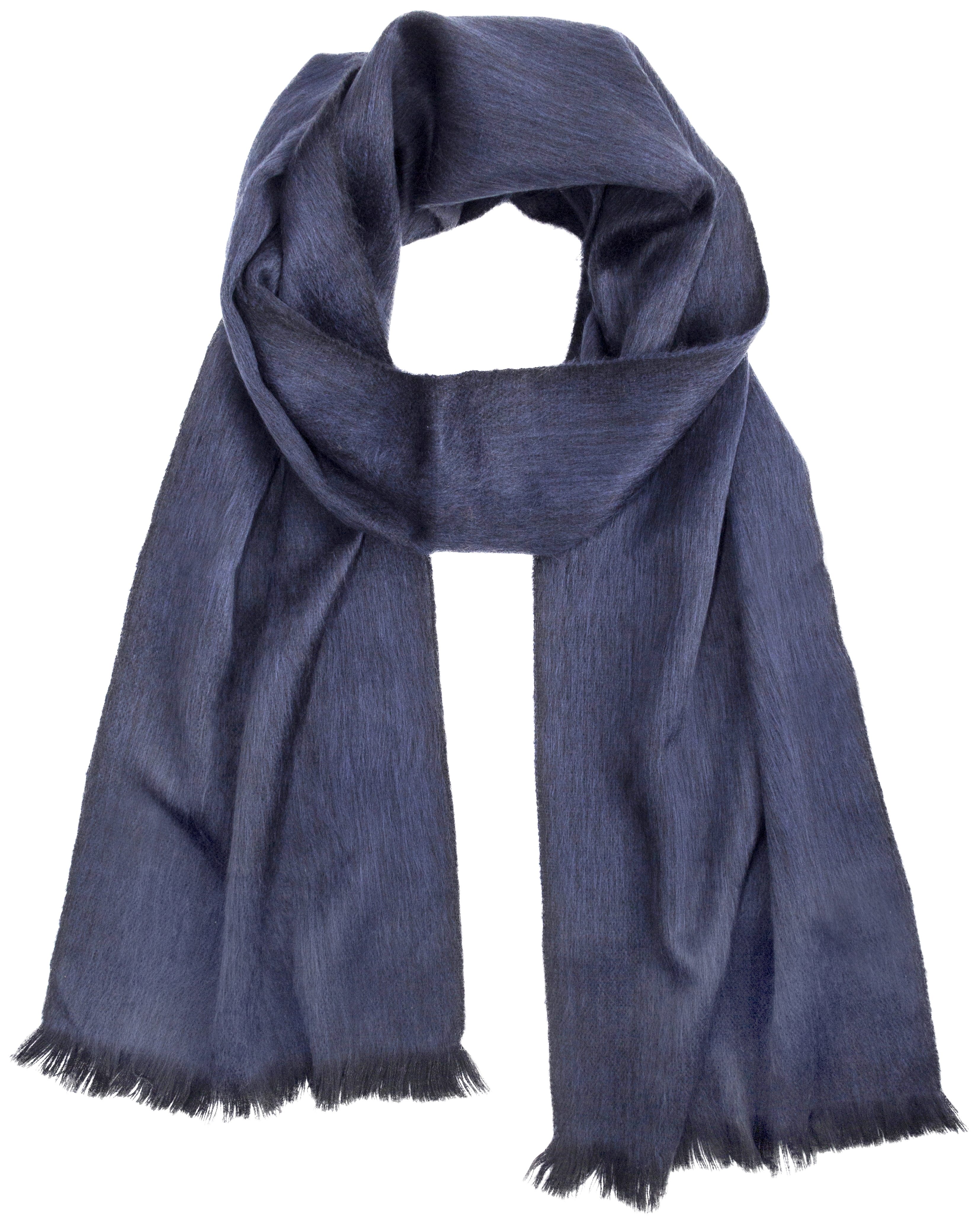 Solid Brushed 80% Alpaca Scarf Moonlight Blue (3500x4427), Png Download