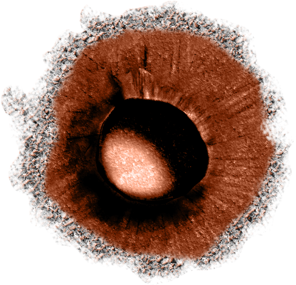 Crater Png - Circle (613x589), Png Download