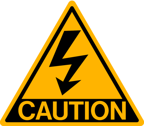 High Voltage Sign Png Transparent Image - Risque Choc À La Tête (480x421), Png Download