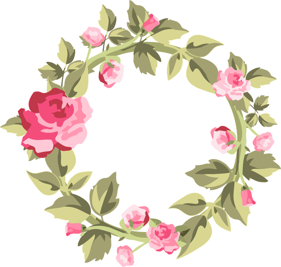 Wreaths - Floral Shabby Floral Tags Png (900x855), Png Download