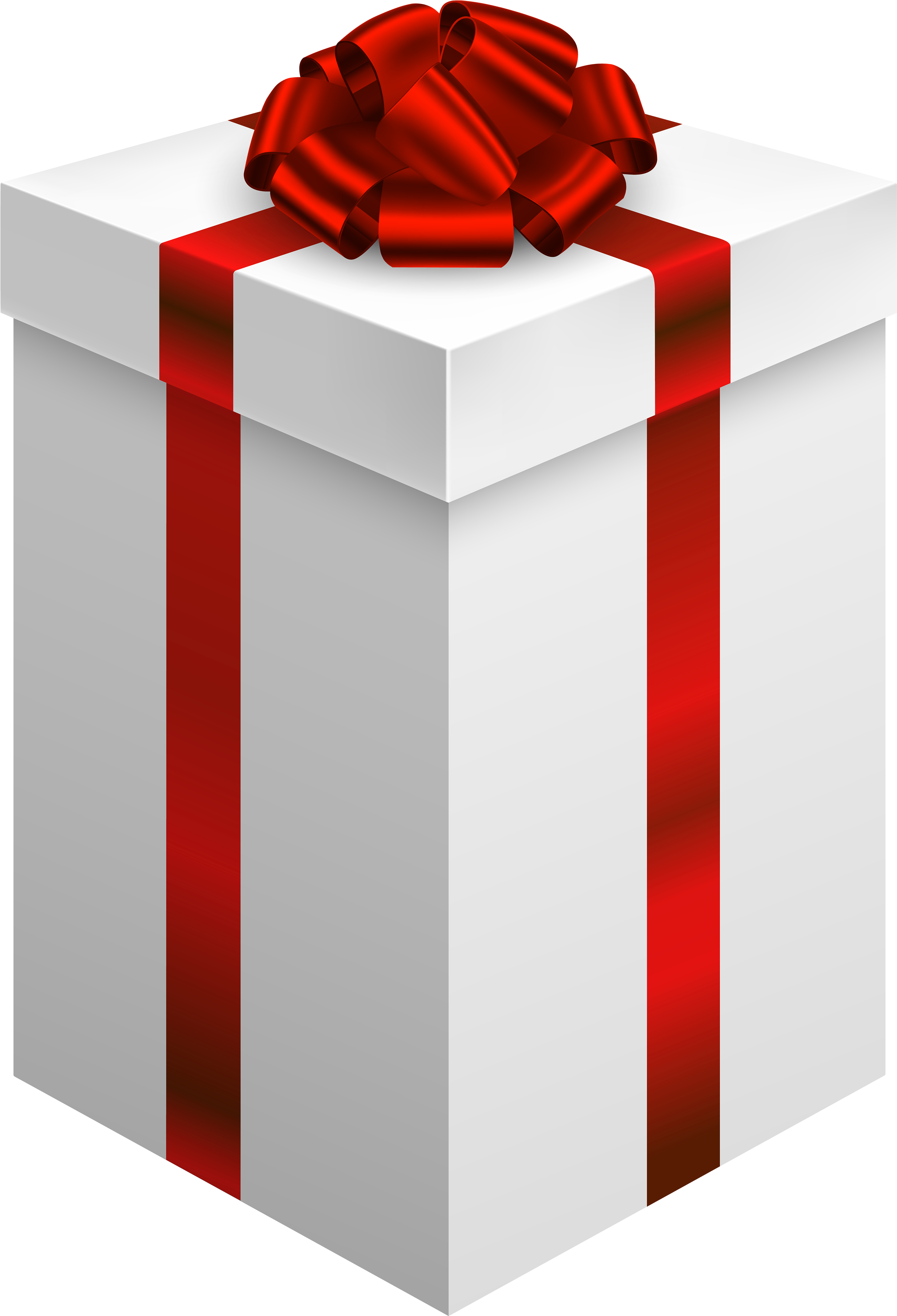 Gift Box With Red Bow Png Clipart - Gift Box Red Bow Transparent (2728x4000), Png Download