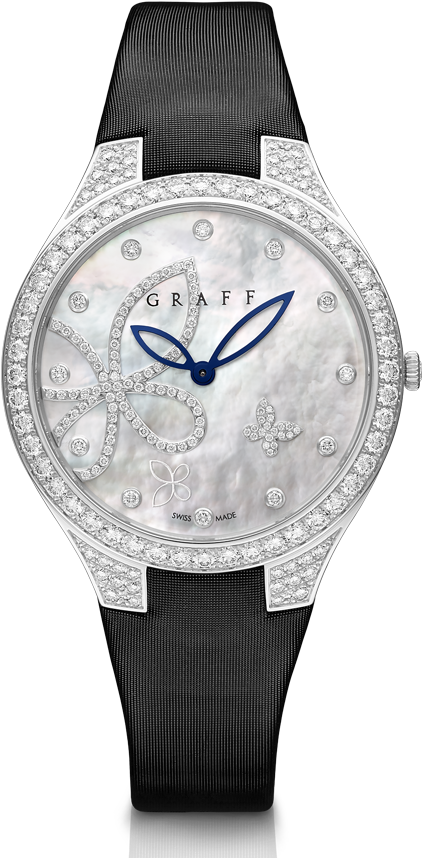 Butterfly Silhouette 38mm - Graff Butterfly Silhouette Watch (664x880), Png Download