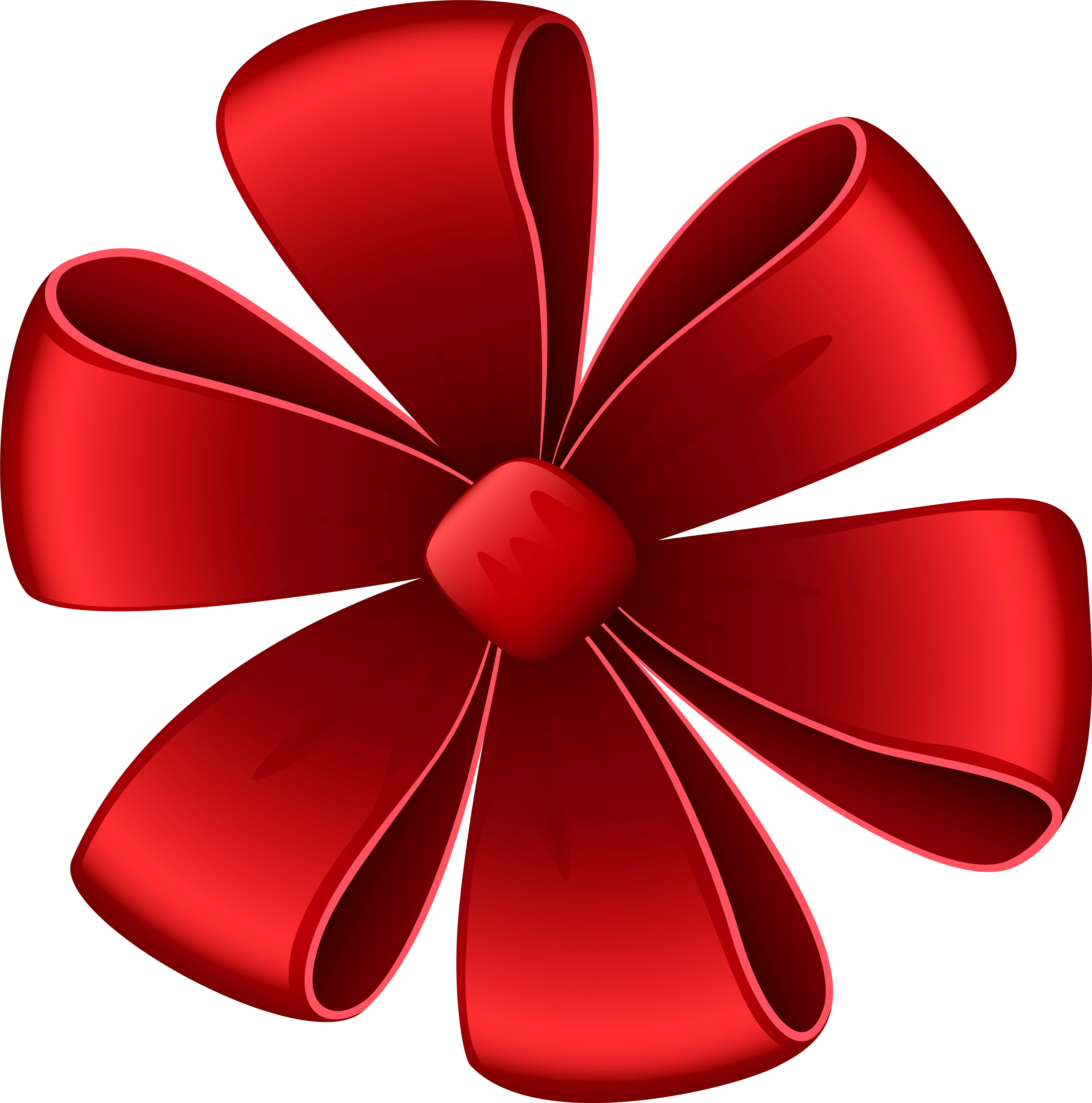 Red Bow Png (7921x8000), Png Download
