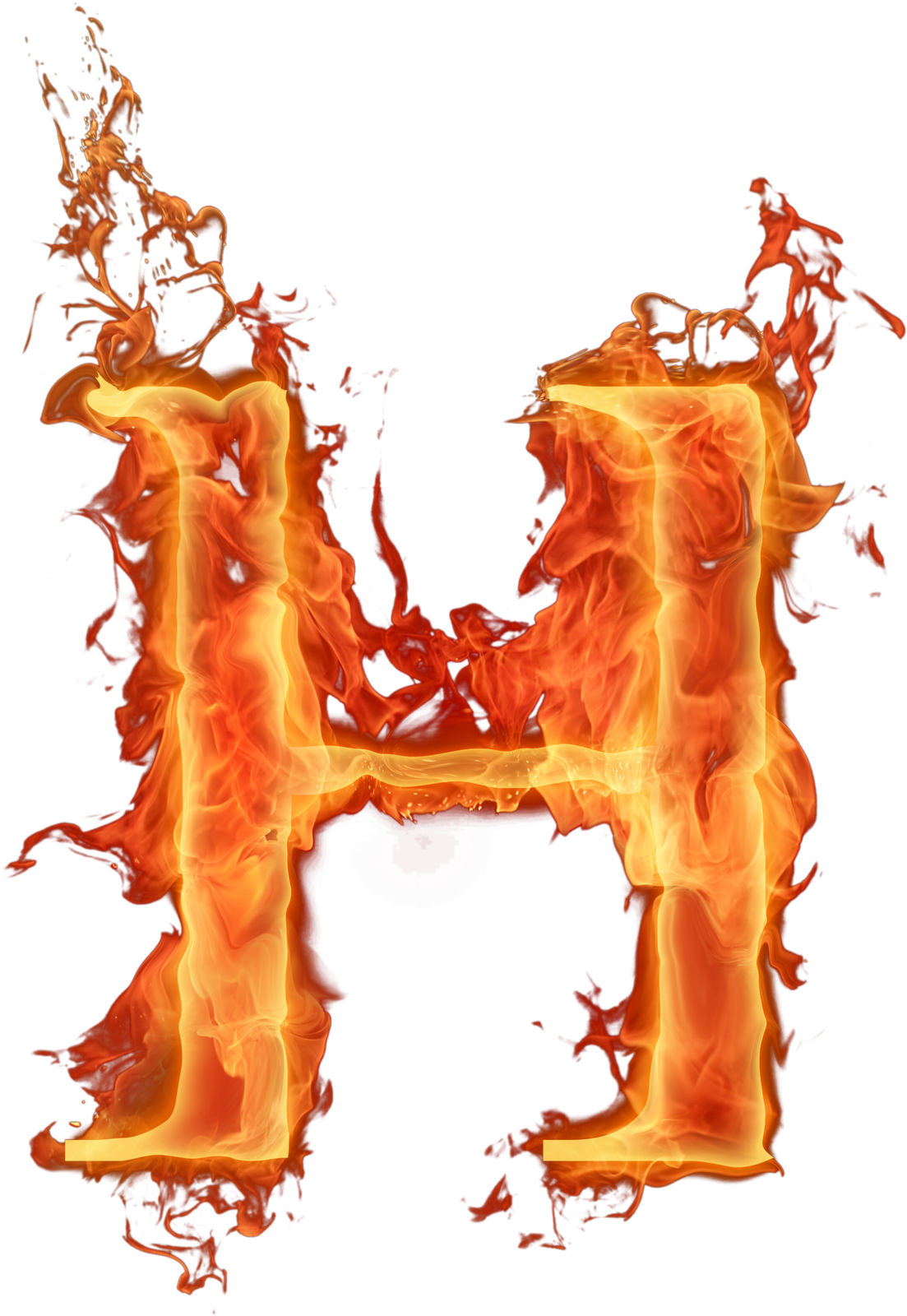 Letras Em Png Efeito Fogo - Letras Em Chamas Png (1103x1600), Png Download