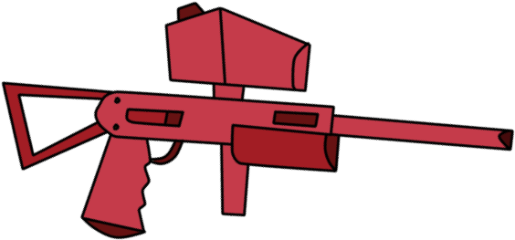 Paintball Gun - Total Drama Paintball Gun (679x673), Png Download