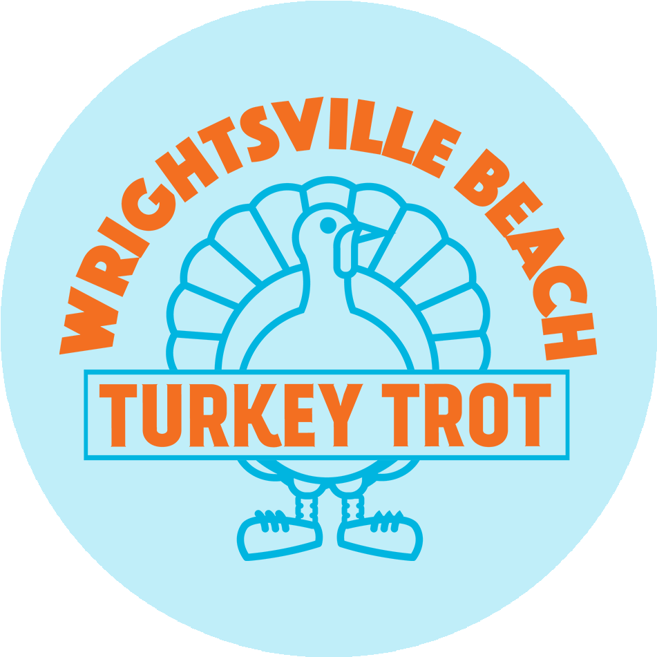 Wrightsville Beach Turkey Trot - Hand Held Fan W/ Turkey Quantity(125) (1000x1000), Png Download