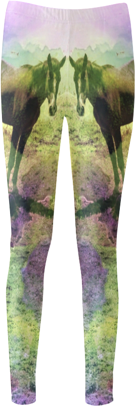 Watercolor Horses By Martina Webster Women's Legging - Leggings (1000x1000), Png Download