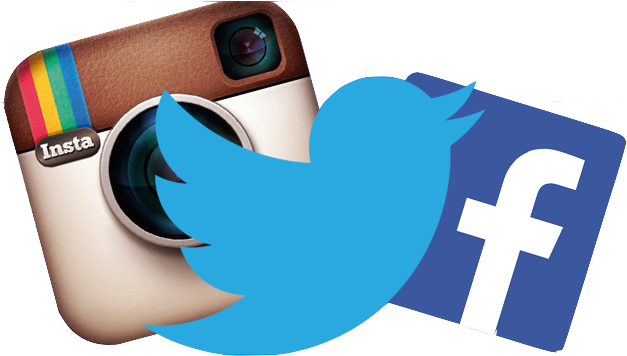 Facebook Twitter Instagram Logos Png - Women's Black Slouch Hat, Slouchy Hat, Slouch Beanie, (652x367), Png Download