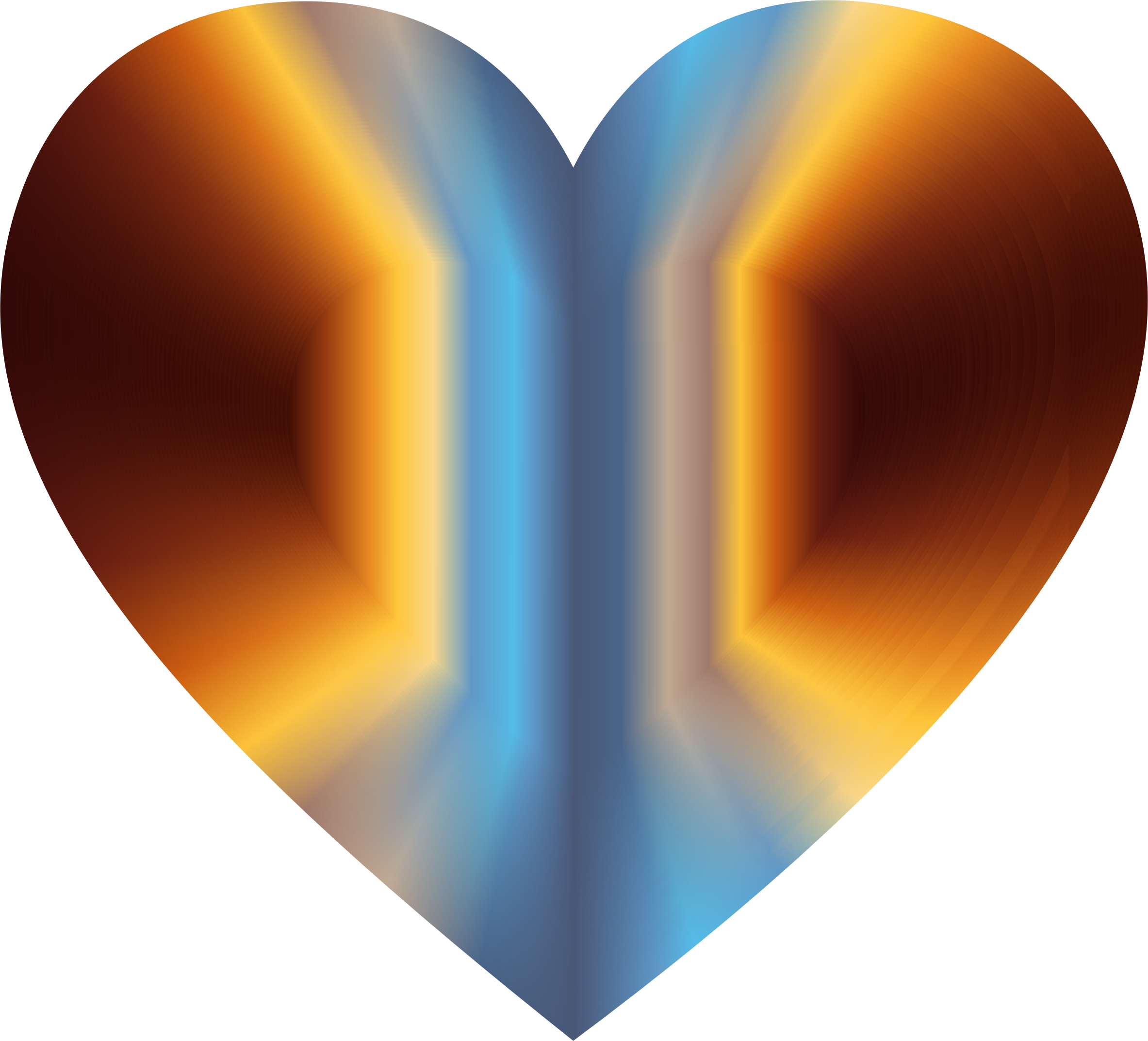 This Free Icons Png Design Of Colorful Refraction Heart (2366x2146), Png Download